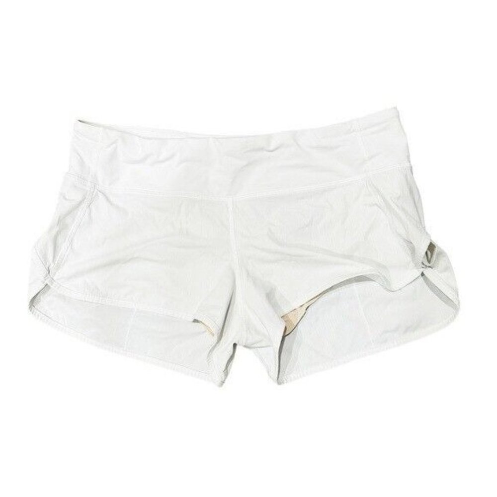 Lululemon White Speed Up Low-Rise Lined Short 2.5" Size 8 - Picture 2 of 9